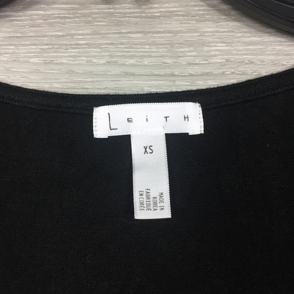 Leith Black Surplice Top - Picture 5 of 6